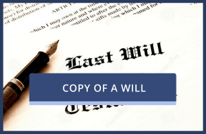 Copy of Will (Probate)